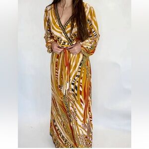 Jealous Tomato Long Sleeve Maxi Dress New